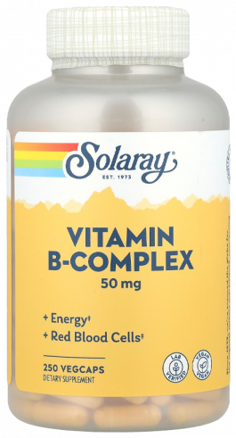Solaray Vitamin B-Complex, Витамин В-Комплекс, 50 капсул