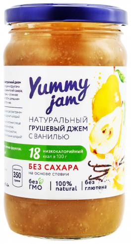 YummyJam Низкокалорийные джемы Yammy Jam, 350 грамм