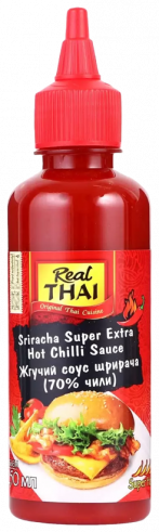 REAL THAI Жгучий соус шрирача 70% чили, 250 мл