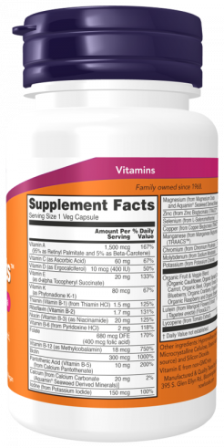 NOW Daily Vits Multi, 30 капсул