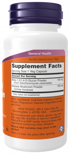 NOW Beta-1,3/1,6 D-Glucan 100 mg, 90 капсул