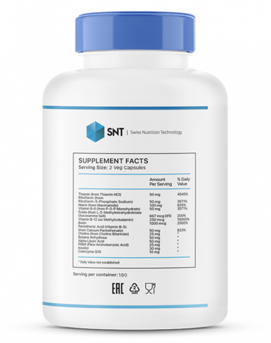 SNT Coenzyme B-complex, 180 капсул