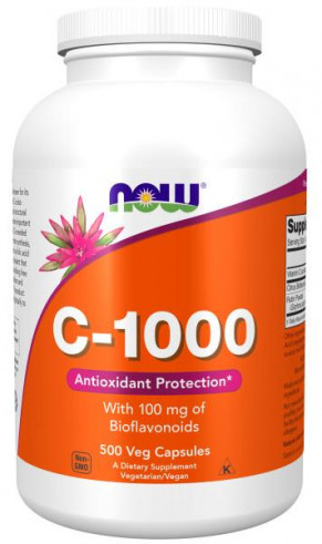 NOW C-1000 with 100 mg of Bioflavonoids, 500 капсул