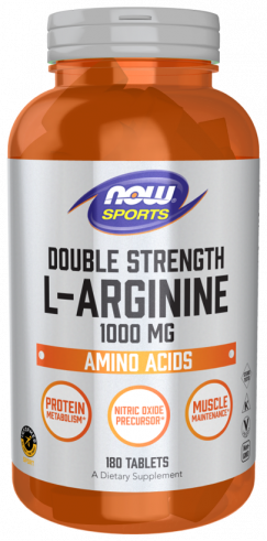 NOW Arginine 1000 mg, 180 таблеток