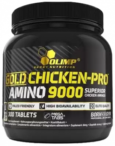 Olimp Sport Nutrition Gold Chicken Pro Amino 9000 Mega Tabs, Голд Чикен Про Амино 9000 Мега Табс, 300 таблеток