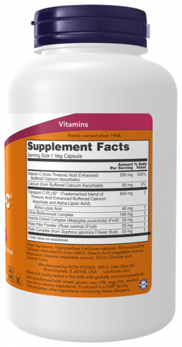 NOW AlphaSorb-C 500, 180 капсул