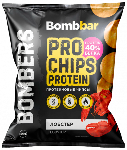 Bombbar Чипсы протеиновые цельнозерновые PRO, 50 грамм