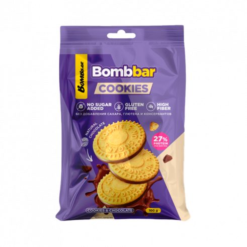 Bombbar Протеиновое печенье Cookies, 100 грамм