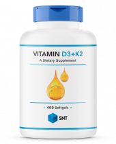 SNT Vitamin D3+K2, 400 капсул
