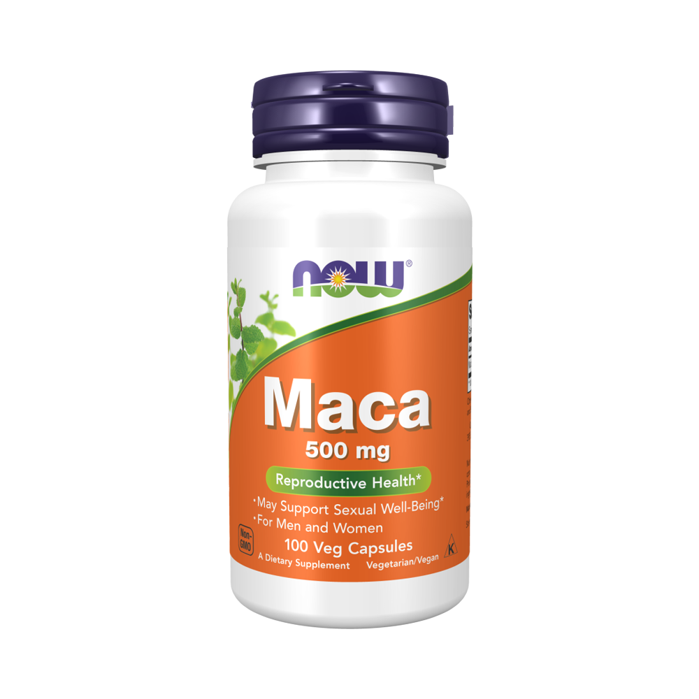 NOW Maca 500 mg, Мака перуанская 500 мг, 100 капсул, MACA 500 мг. 100 капс.