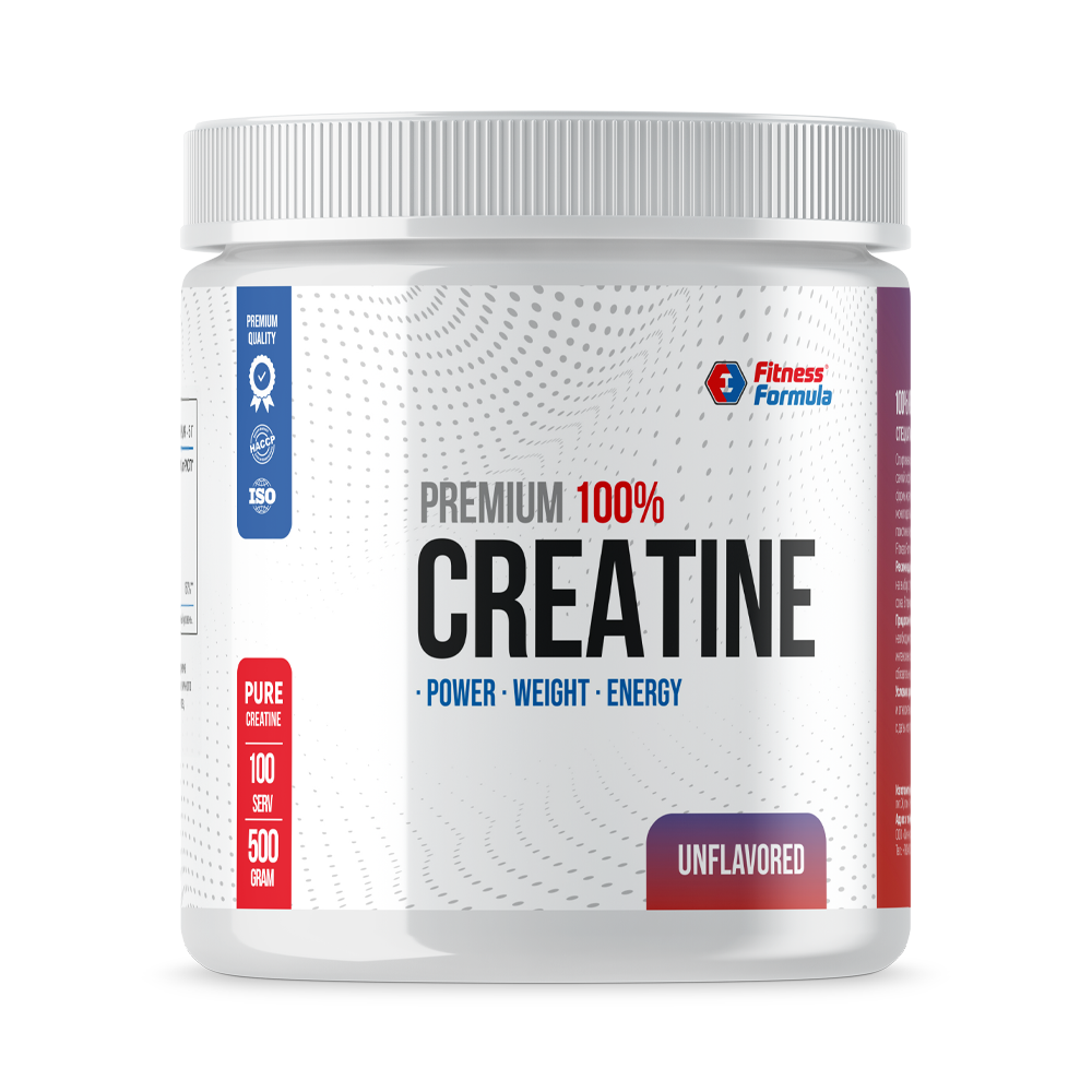 Fitness Formula 100% Creatine Premium, 100% Креатин Премиум, 500 грамм, -